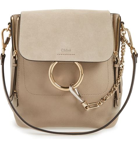 chloé small faye suede & leather backpack dupe|chloé small woody tote bag.